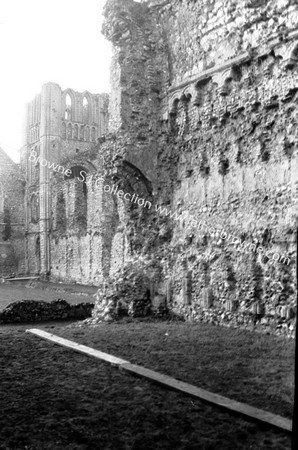 CLUNIDE PRIORY TOWER OF GARTH FROM S.E. ANGLE OF CHAPTER HOUSE